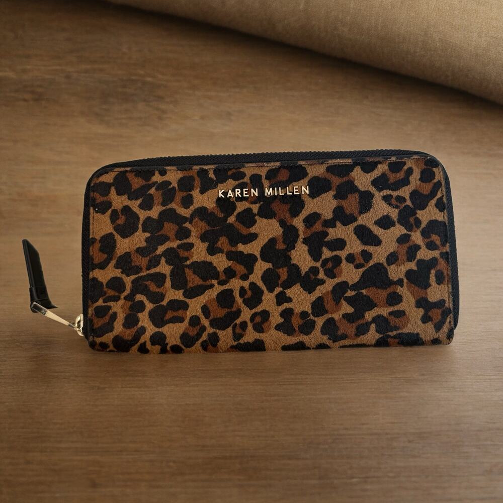 Karen Millen Leopard Print Drawstring Shoulder Ba… - image 3